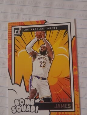 Panini Lakers Yellow & Orange 'Bomb Squad' Basketball Card